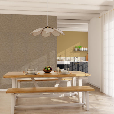 Papier peint intissé Ravenne Grège fumé Crépi grésé