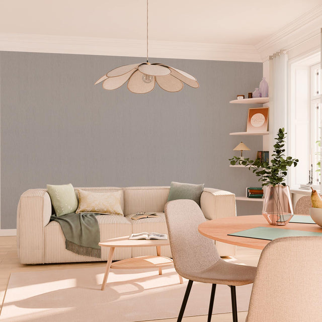 Papier peint intissé NOUKA coloris gris perle