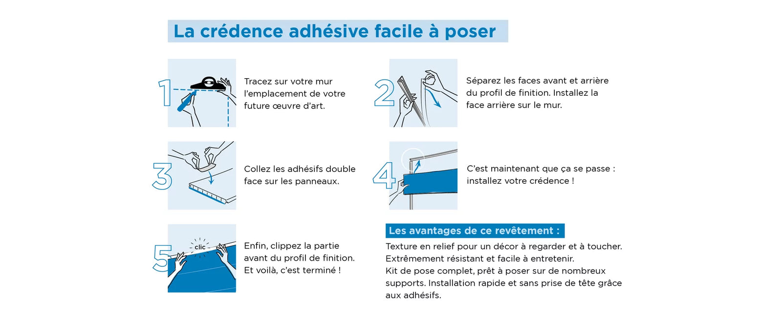 Comment poser la crédence adhésive pas à pas