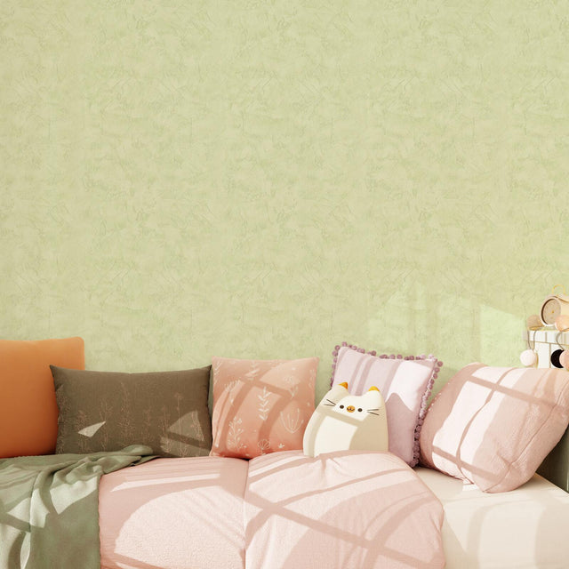 Papier peint intissé RAVENNE coloris vert amande