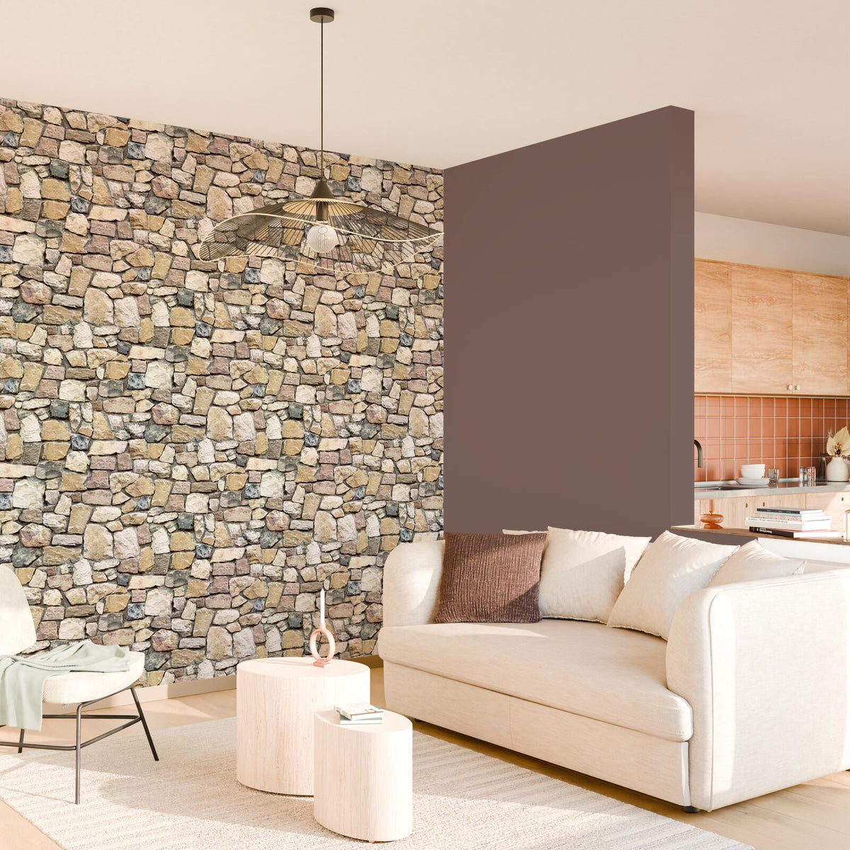 Papier peint Eternal stone Gris béton