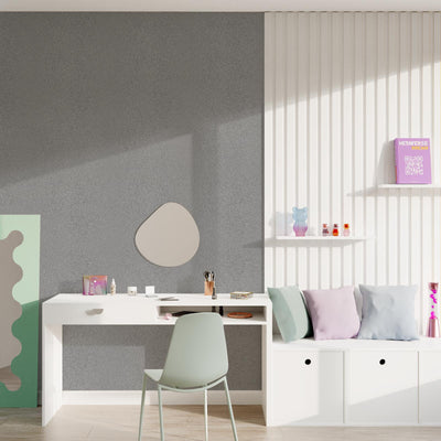 Papier peint intissé Infinity metallise Argent Lisse