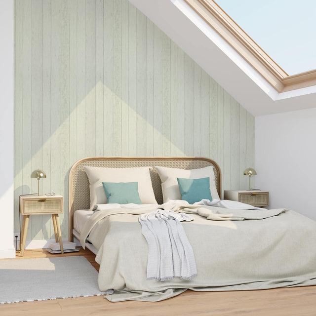 Papier peint intissé COLOURWOOD coloris ivoire