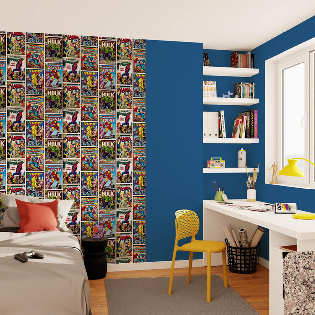 Papier peint HEROS MARVEL coloris multicolore