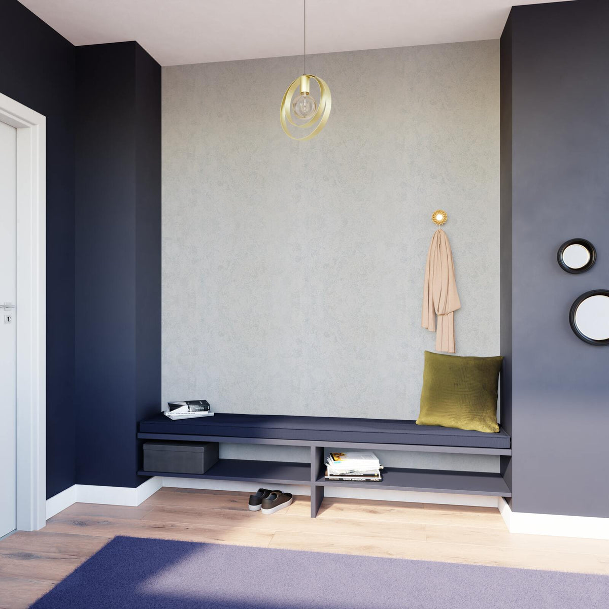 Papier peint intissé Feeria Blanc Lisse