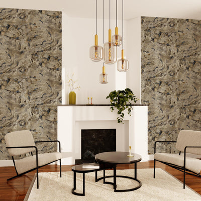 Papier peint intissé Mineral Beige liège