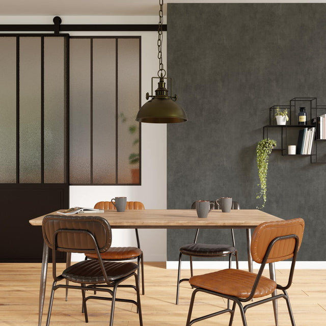 4MURS Papier peint intissé CLASSIC LINE coloris gris moyen