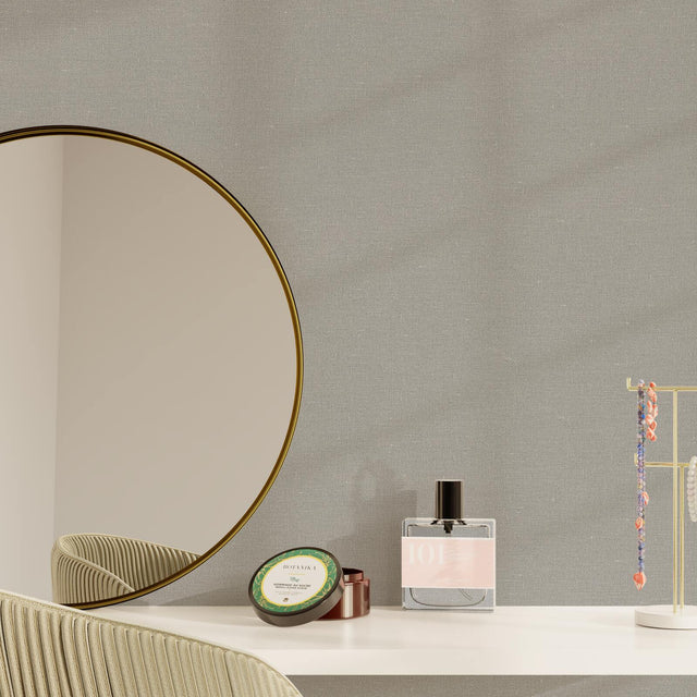 Papier peint intissé LAZY coloris taupe