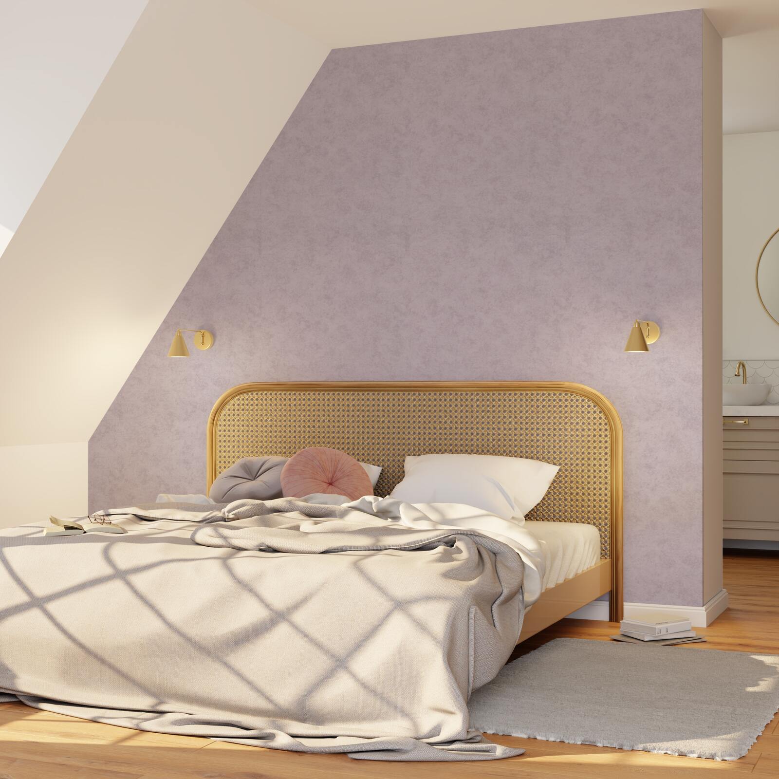 Papier peint intissé Essentielle Lavande Lisse