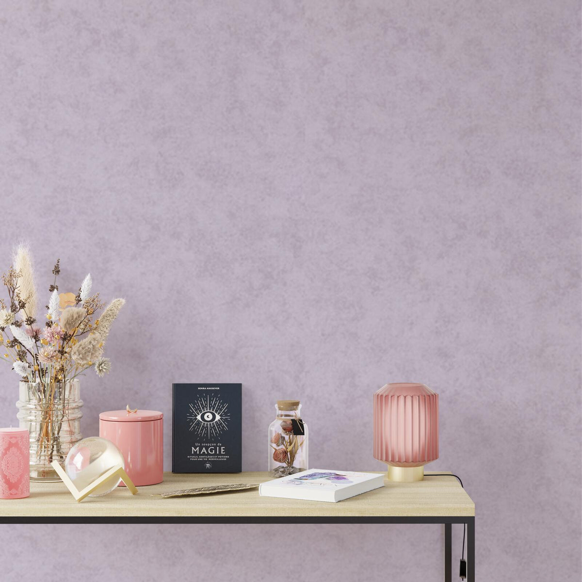 Papier peint intissé Essentielle Lavande Lisse