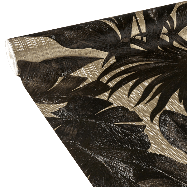 VERSACE Papier peint intissé Versace giungla Noir