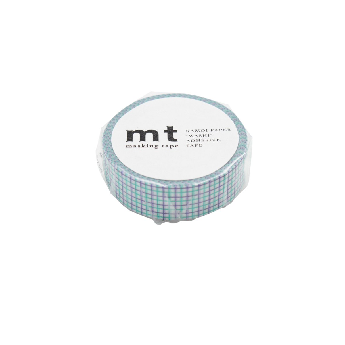 Masking tape Hougan mint & marine Bleu