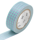 Masking tape Hougan mint & marine Bleu