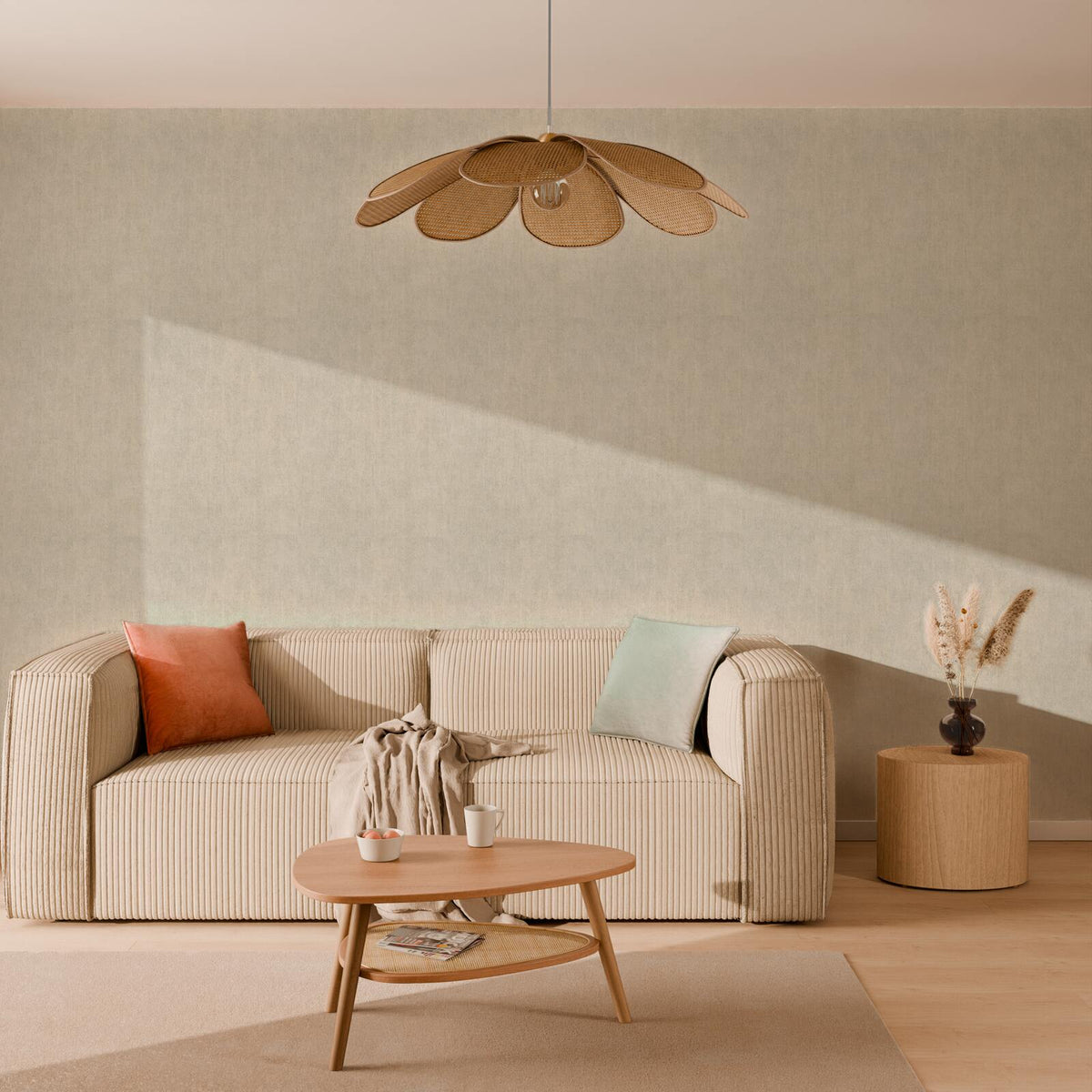 Papier peint intissé Sublime Gris perle Pailleté