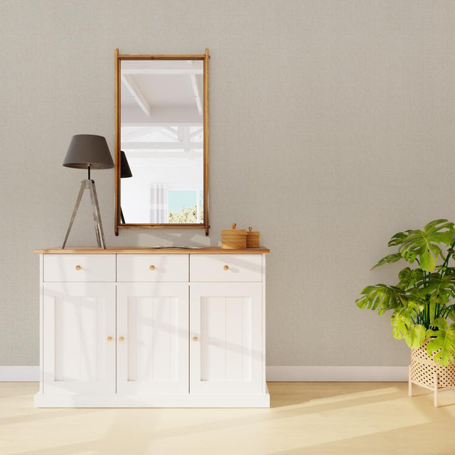 Papier peint intissé FLORENTINE coloris gris perle