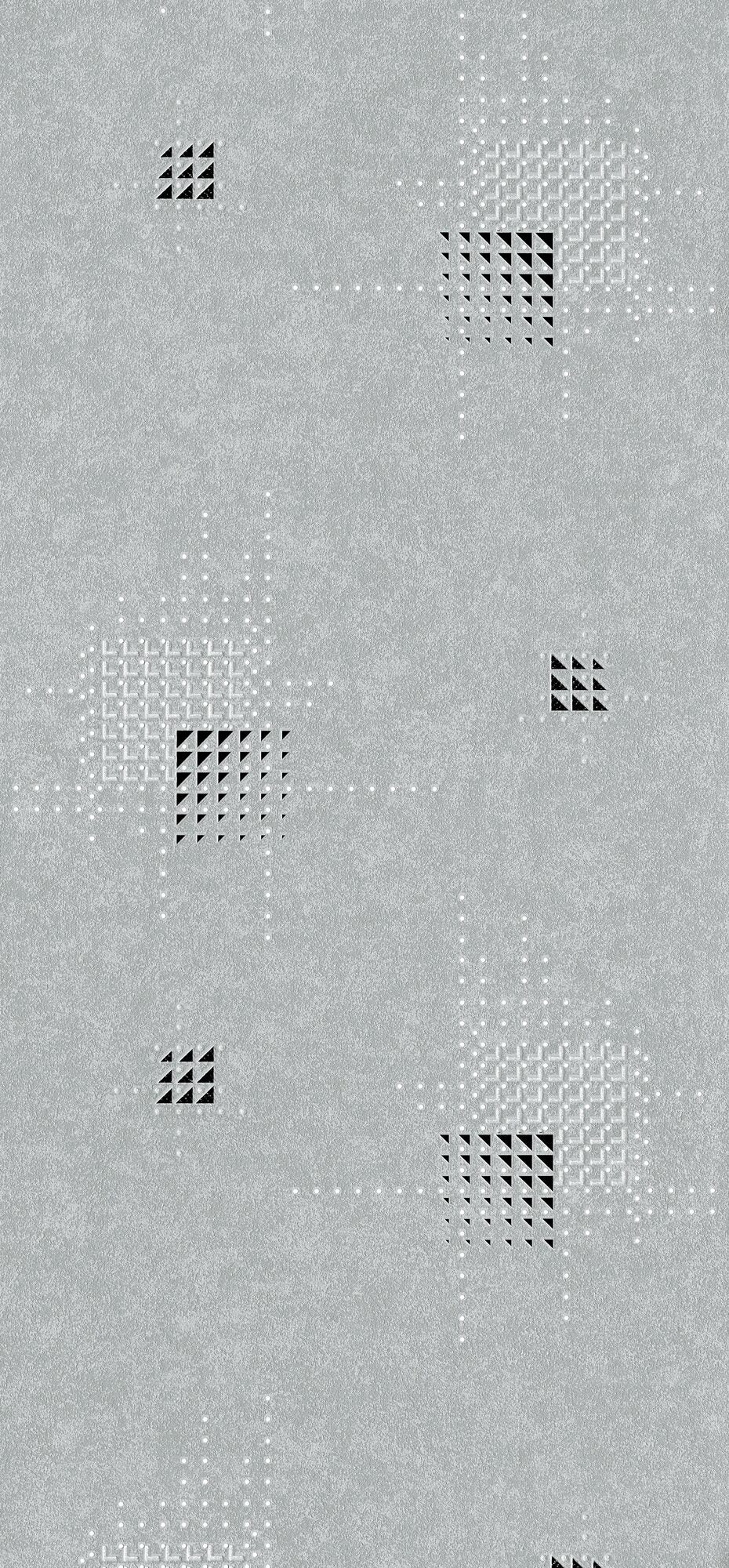 Papier peint intissé Magic light Gris moyen