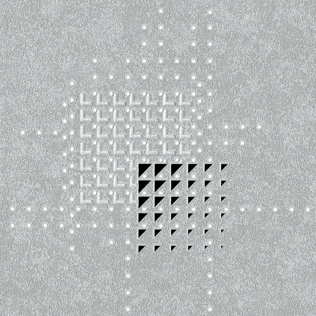 Papier peint intissé Magic light Gris moyen