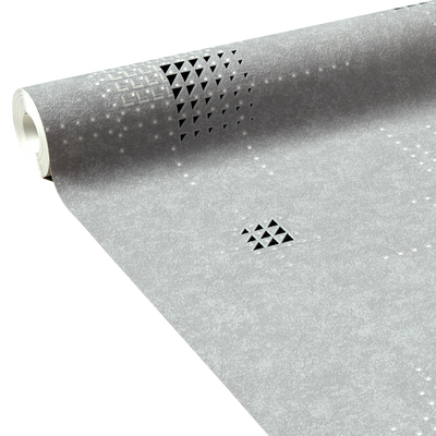 Papier peint intissé Magic light Gris moyen