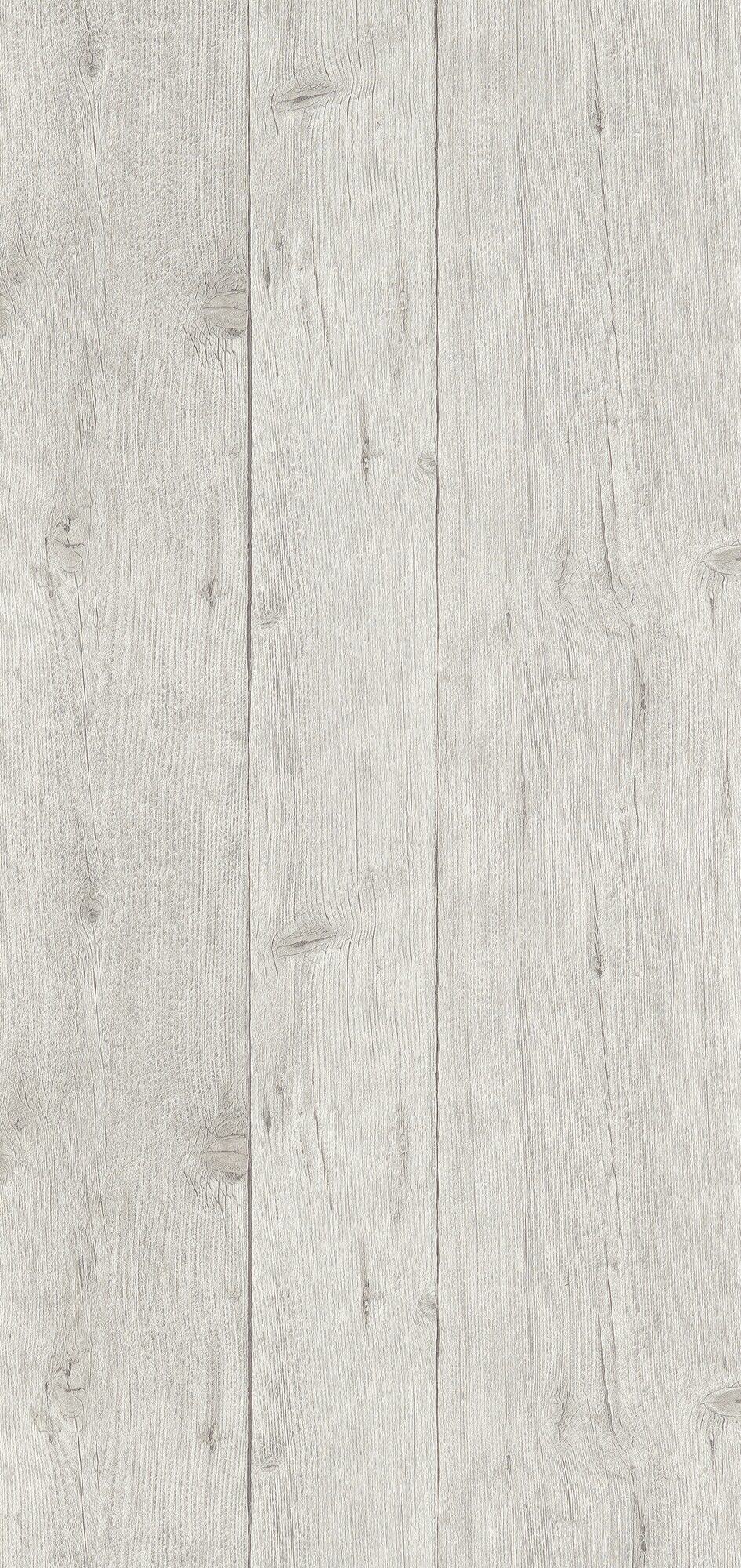 Papier peint intissé Wood board Gris perle