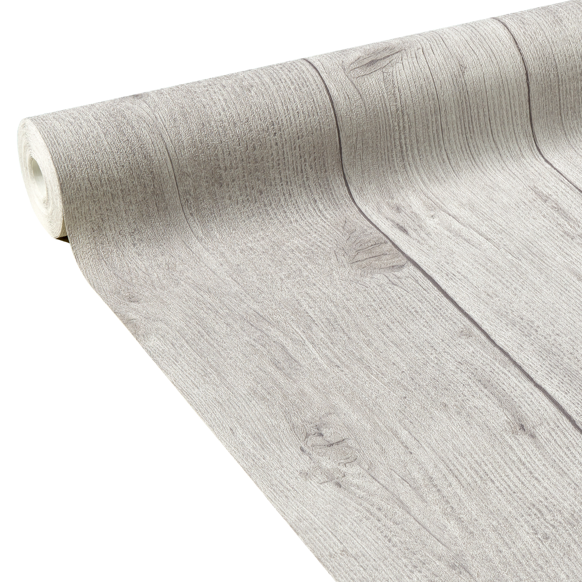 Papier peint intissé Wood board Gris perle