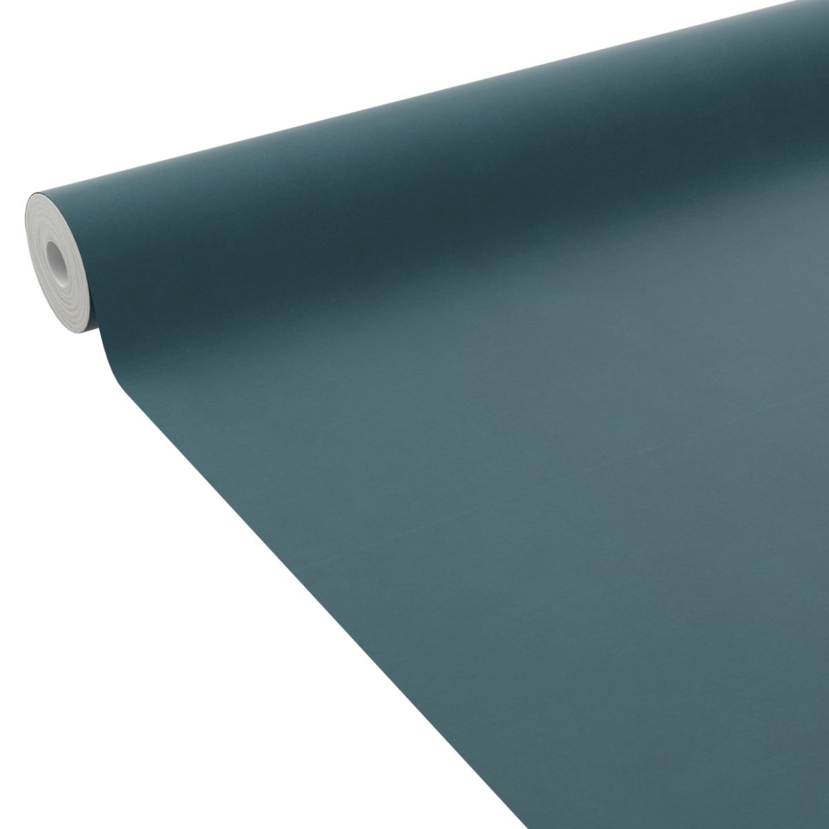 4MURS Papier peint intissé Classic line Bleu pétrole Lisse