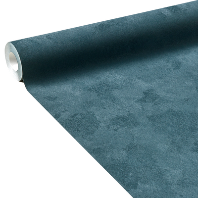 4MURS Papier peint intissé Classic line Bleu gazoline Lisse
