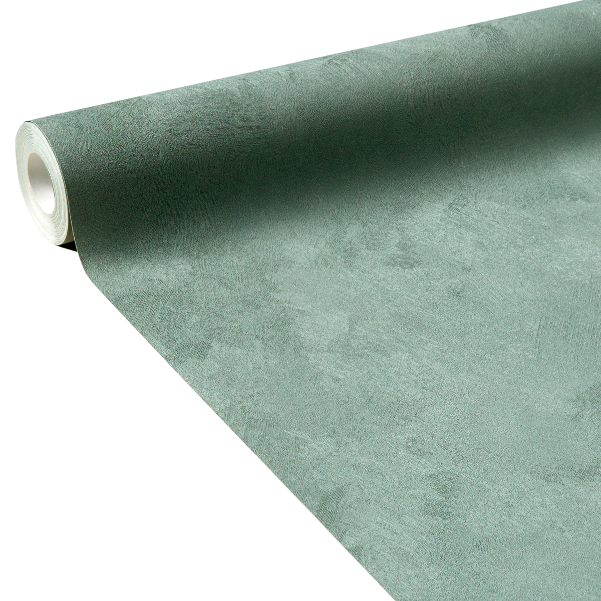 4MURS Papier peint intissé Classic line Vert de gris Lisse