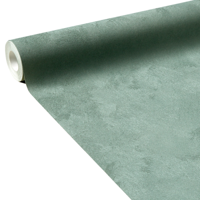 4MURS Papier peint intissé Classic line Vert de gris Lisse