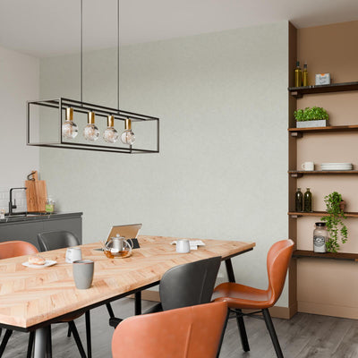 Papier peint intissé Aktea Gris perle Crépi grésé