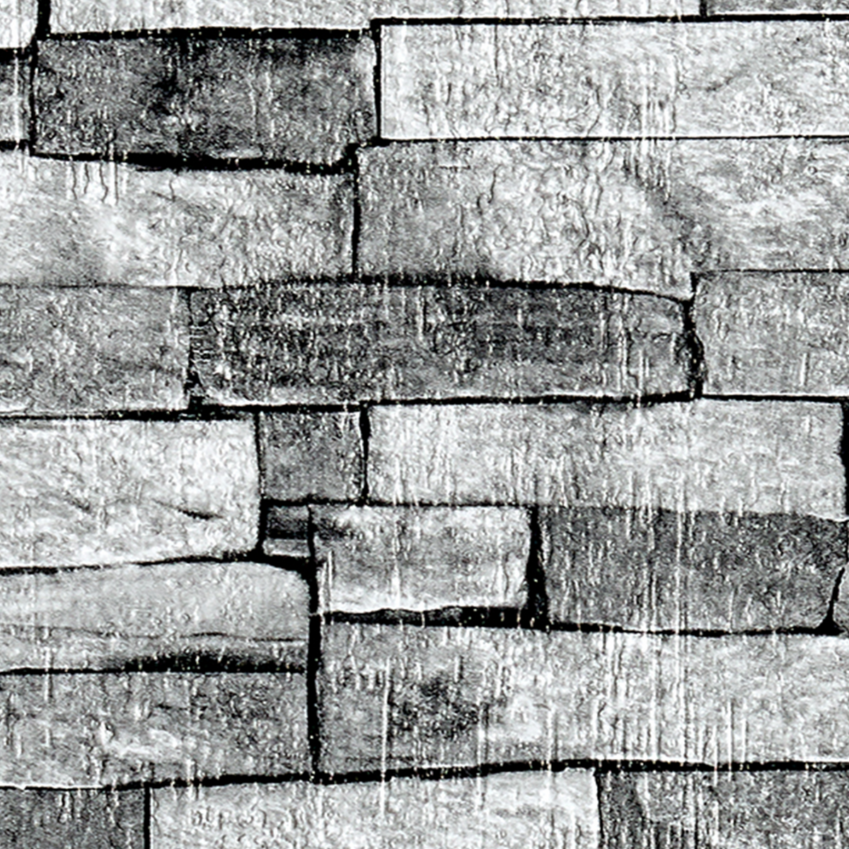 Papier peint Roc Gris moyen