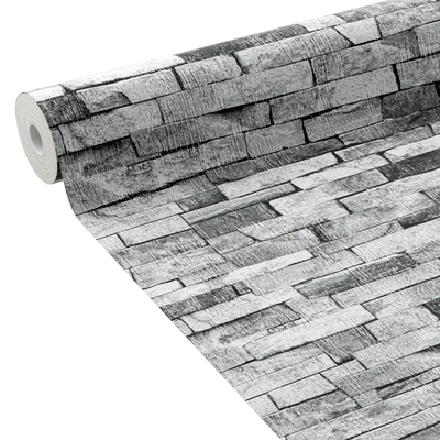 Papier peint Roc Gris moyen