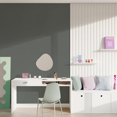 Papier peint intissé Opal Gris béton Lisse