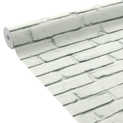 Papier peint intissé Jefferson Blanc