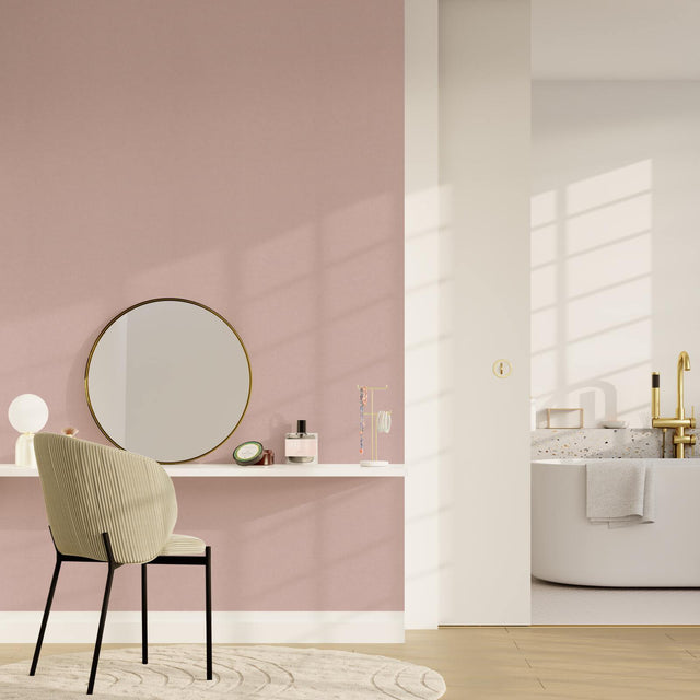 Papier peint intissé PALAZZO coloris rose poudré