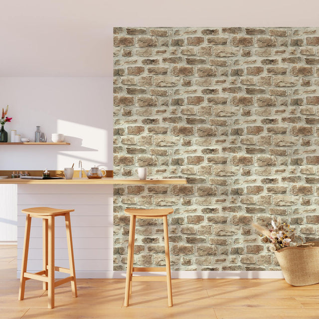 Papier peint intissé SOLOGNE coloris sable beige