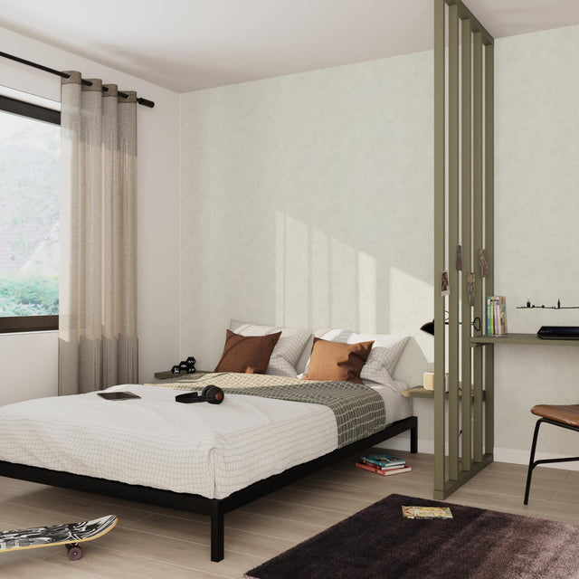 Papier peint intissé SOFT coloris blanc perlé