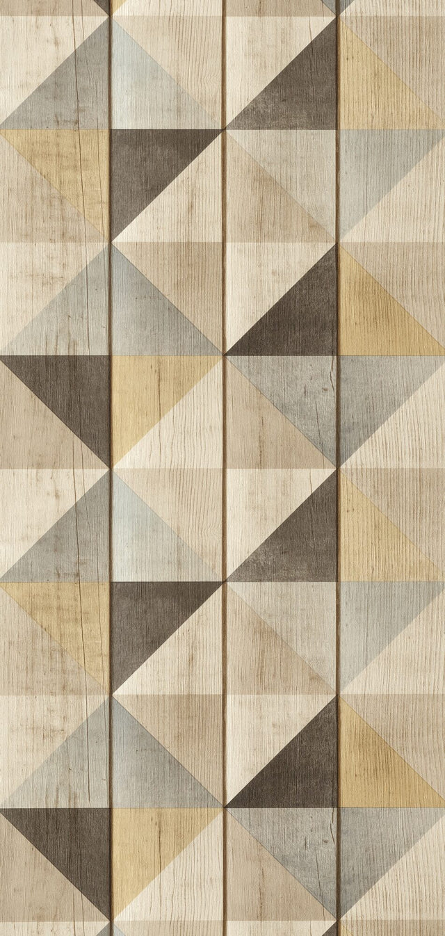 Papier peint intissé LENNY coloris bois