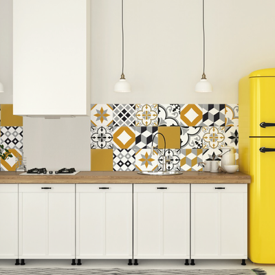 GROSFILLEX Revêtement décoratif adhésif Sochic square kube Noir