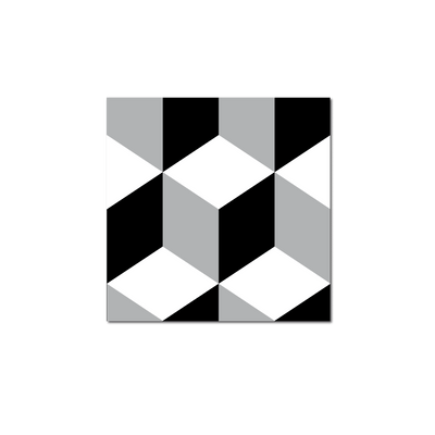 GROSFILLEX Revêtement décoratif adhésif Sochic square kube Noir