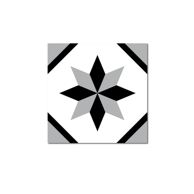 GROSFILLEX Revêtement décoratif adhésif Sochic square rosace Noir