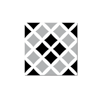 GROSFILLEX Revêtement décoratif adhésif Sochic square cross Noir