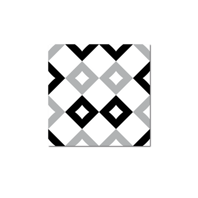 GROSFILLEX Revêtement décoratif adhésif Sochic square damier Noir