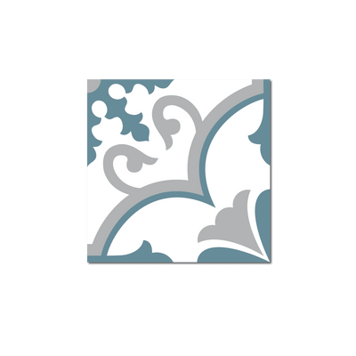 GROSFILLEX Revêtement décoratif adhésif Sochic square volute Bleu