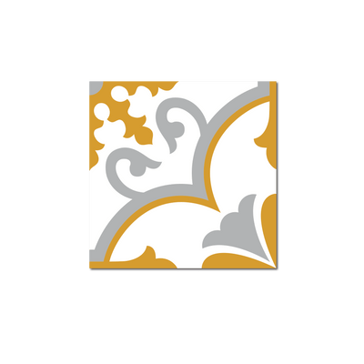 GROSFILLEX Revêtement décoratif adhésif Sochic square volute Jaune