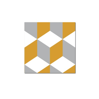 GROSFILLEX Revêtement décoratif adhésif Sochic square kube Jaune