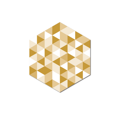 GROSFILLEX Revêtement décoratif adhésif Sochic diamond facette Jaune