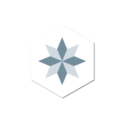 GROSFILLEX Revêtement décoratif adhésif Sochic diamond rosace Bleu