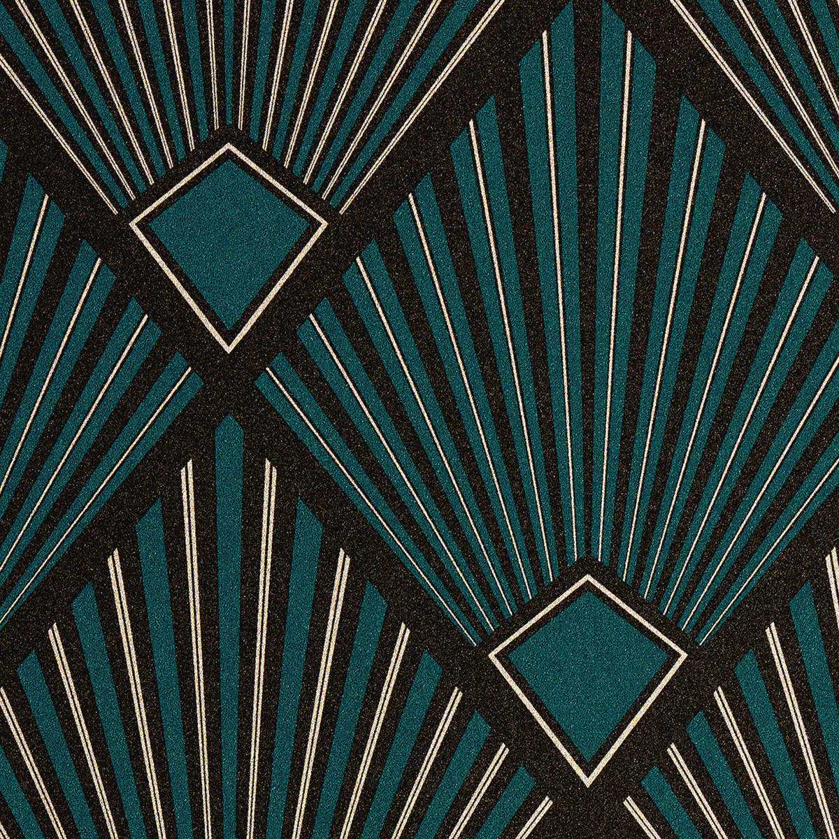 Papier peint intissé Tamara Bleu paon