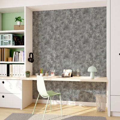 Papier peint intissé Sedna Gris métalisé