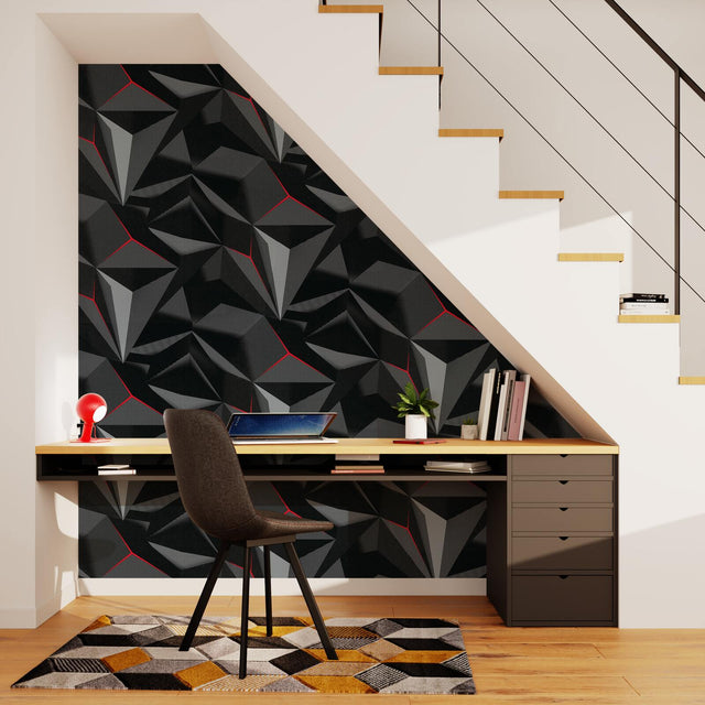 Papier peint intissé OMEGA coloris noir